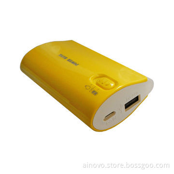 LED power supply for iPhone, Samsung, 4,400mA, Single USB, high capacity, colorful, ABS+UV shell